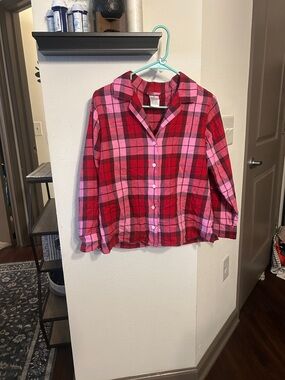 Lands End Women’s Pj flannel top